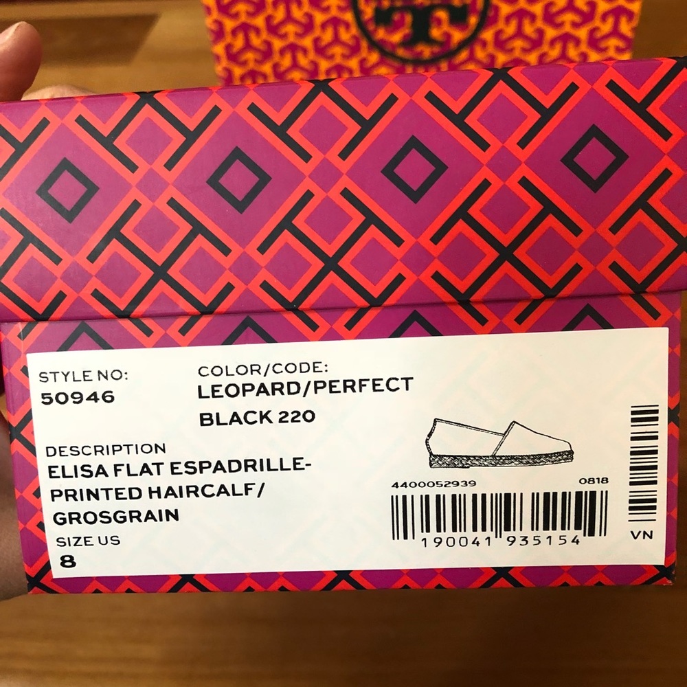 Authentic Tory Burch espadrille leopard haircalf - Picture 7 of 8